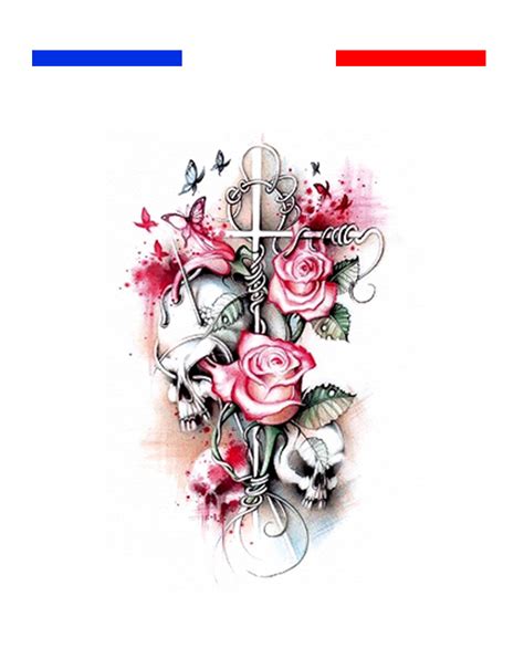 Simple blackwork skull géométrie crâne simple dessin. Tatouage tête de mort croix pastel roses | Mon Petit ...