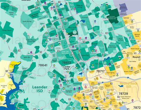 Cedar Park, TX - Cedar Park Neighborhood Map