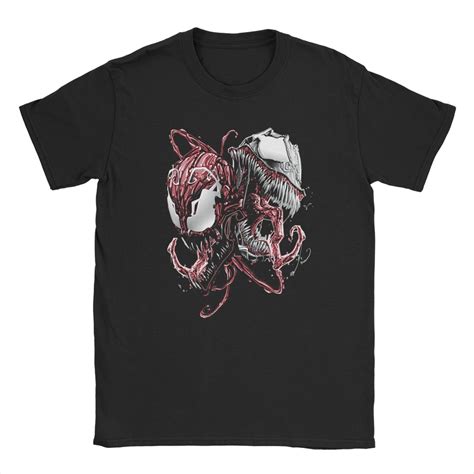 Men Carnage And Venom Marvel T Shirt Disney 100 Cotton Clothes Novelty