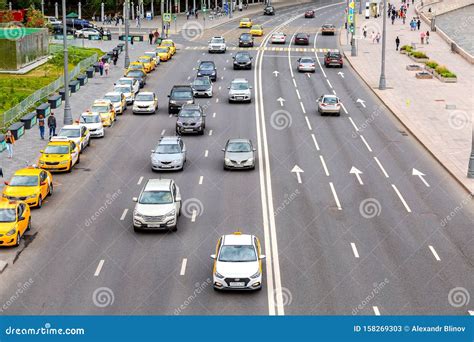 Car Traffic On A Highway In City Editorial Stock Photo Image Of Lane