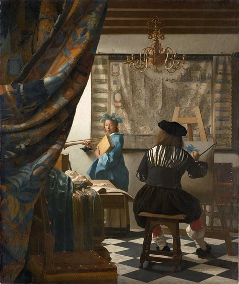 Die Kunst Der Malerei Von Jan Vermeer Van Delft Kunstdruck