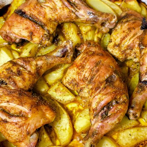 Roasted Chicken And Potatoes The Bossy Kitchen
