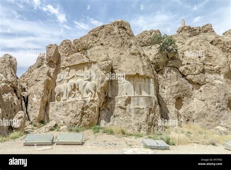 Persepolis Naqsh E Rustam Audience Bahram Ii And Investiture Ardashir I