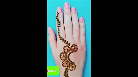 Edi Special Moon Shape Mehndi Design For Back Hand Latest And Stylish
