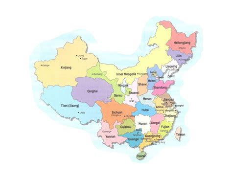 Mapa Politico De China Mapa