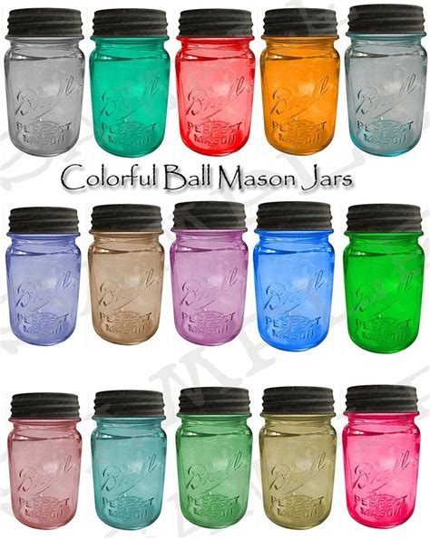Colored Mason Jar Diy Crafts