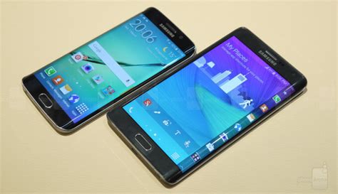 Samsung Galaxy S6 Edge Vs Galaxy Note Edge First Look Phonearena