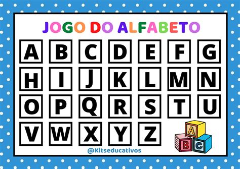 Jogo Do Alfabeto Pareamento Figura E Letra Inicial Kits Educativos