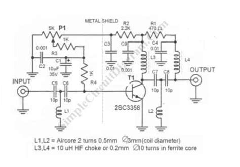 Uhf Antenna Booster Simple Circuit Diagram