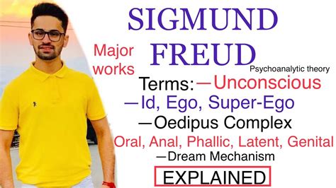 Sigmund Freud’s Unconscious Id Ego Super Ego Oedipus Complex Etc Psychoanalytic
