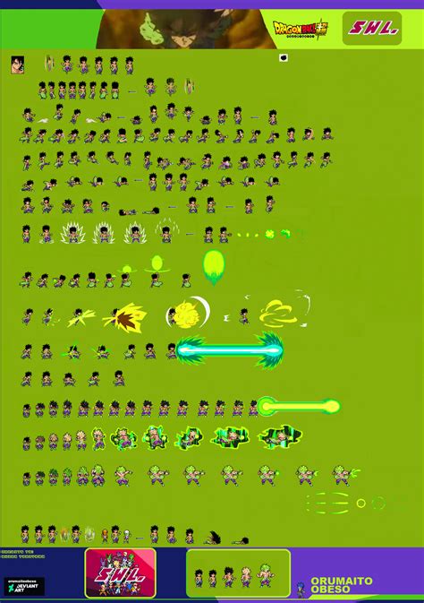 Broly Base Swl Sprite Sheet More Upd Soon By Foxyspriter On Deviantart