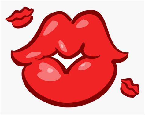 Vector Illustration Of Mouth Lips Blowing Kisses Cartoon Lips Blowing Kiss Hd Png Download