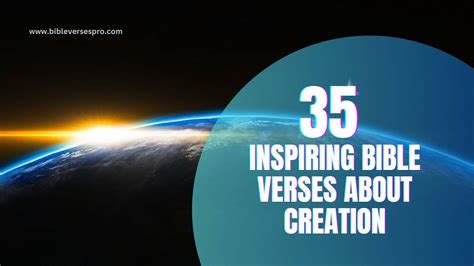 Inspiring Bible Verses About Creation
