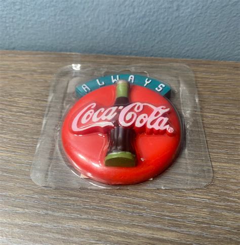 Vintage 1990s Always Coca Cola Round Logo Magnet New In Etsy