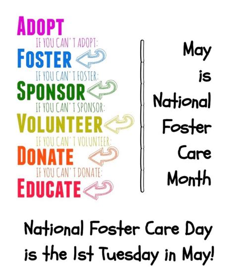 May Is National Foster Care Month National Foster Care Day Is The 1st