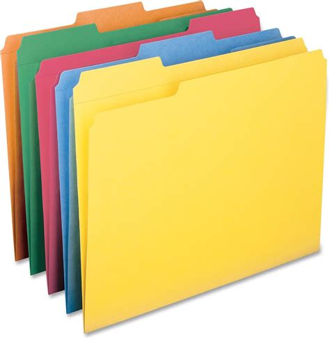 Smead 13 Cut File Folders Heavy Duty Reinforced Tab Letter Size