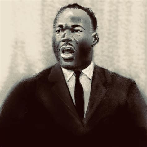 Dr Martin Luther King Jr Rportraitart