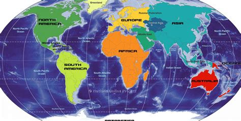 Map Of The World Continents And Countries