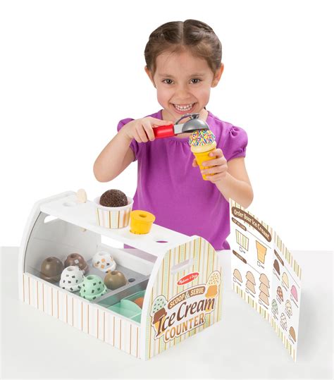 Melissa And Doug Wooden Scoop And Serve Ice Cream Counter 28