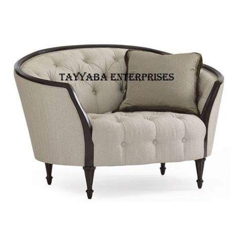 Tayyaba Enterprises Walnut Royal Look Teak Wooden Sofa Chair In