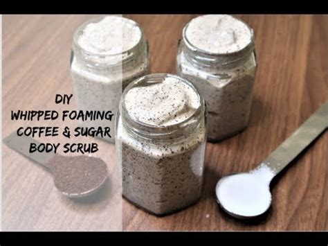 Add equal parts coffee and sugar to a small bowl. DIY Whipped Coffee & Sugar Foaming Body Scrub - YouTube