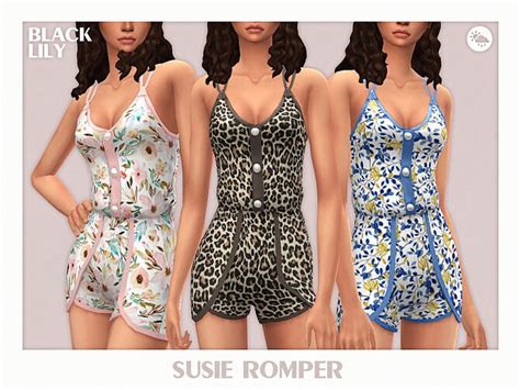 Susie Romper By Black Lily At Tsr Sims 4 Updates