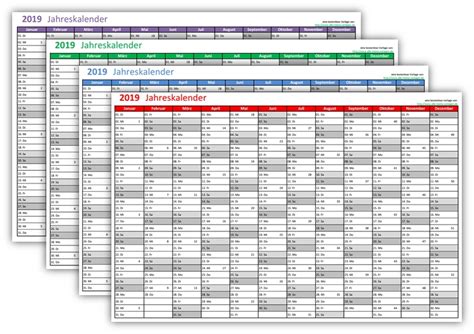 Wir haben einen speziellen kalender 2021 zum ausdrucken als pdf für sie erstellt. Excel Kalender 2019 Quer - Kalender Plan
