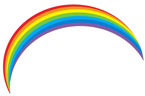 Black And White Rainbow Outline Free Clipart Images 2 Clipartcow