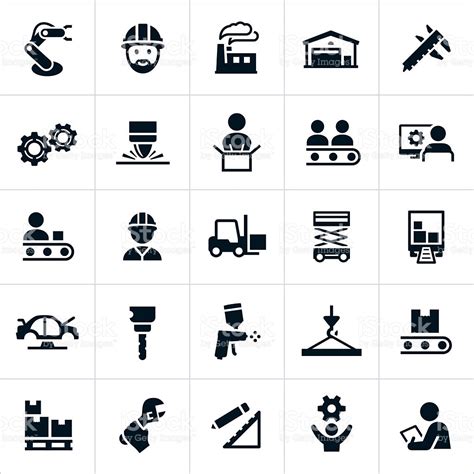Manufacturing Icon Vector 374788 Free Icons Library