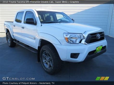 Super White 2013 Toyota Tacoma Sr5 Prerunner Double Cab Graphite