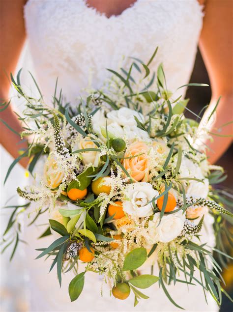 Cantaloupe, strawberries, melon, pineapple, grapes, kiwifruit. 20 More Fruit & Vegetable Wedding Bouquets | SouthBound Bride