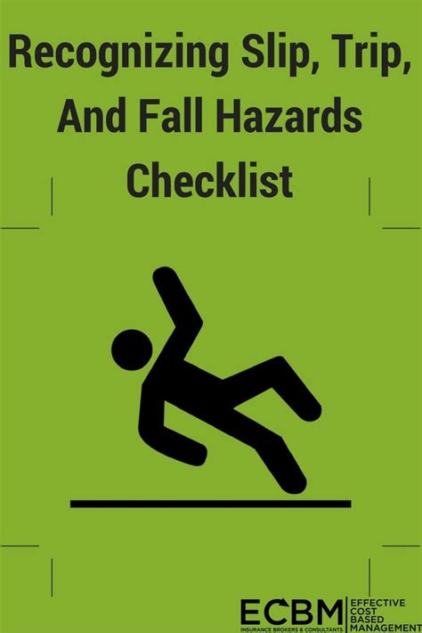 Free Recognizing Slips Trips And Falls Hazards Checklist