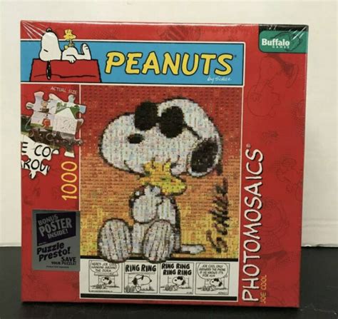 Peanuts Photomosaics Joe Cool Snoopy 1000 Piece Adult Jigsaw Puzzle For