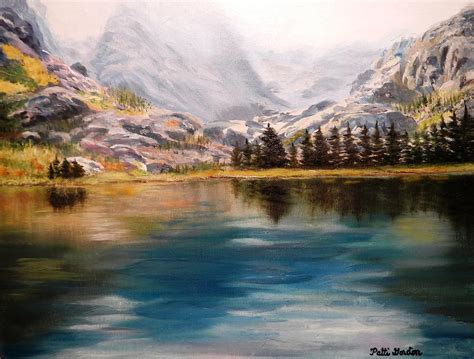 Montana Reflections Painting By Patti Gordon Fine Art America