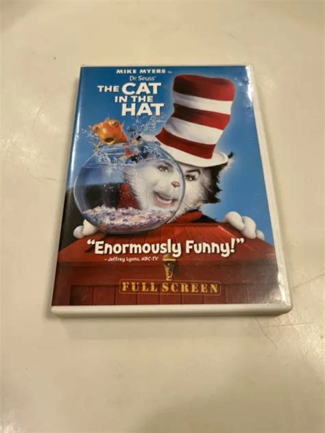 Dr Seuss The Cat In The Hat Full Screen Edition Dvd Very Good