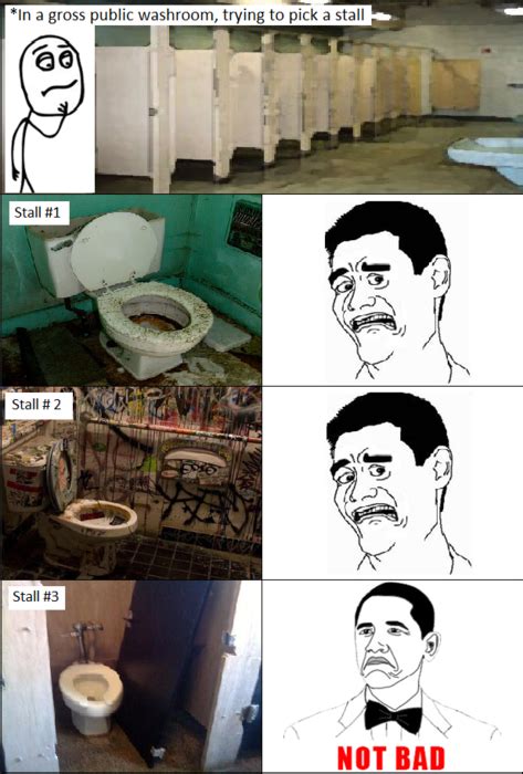 Trending images and videos related to stalls! In a gross public washroom trying to pick a stall funny ...