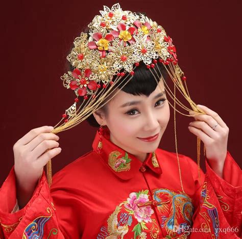 Chinese Vintage Bridal Headdresses Ancient Hair Accessories Crown