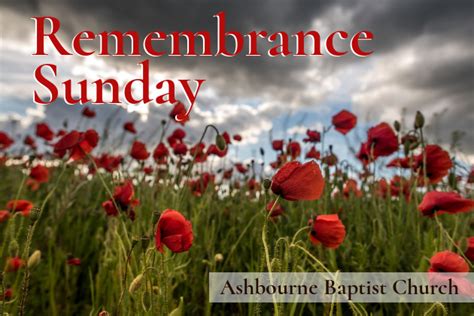 Remembrance Sunday Sermon Series Ashbourne Baptist Church 2024