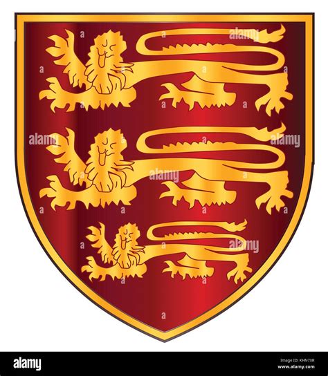 Three Lions Of England Stock Vector Images Alamy