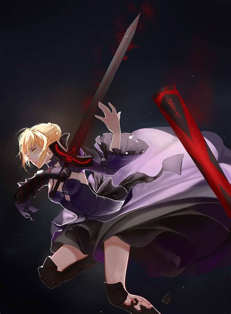 Artoria Pendragon And Saber Alter Fate And 1 More Drawn By Iron