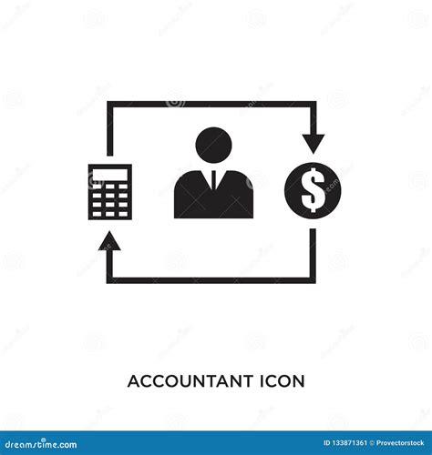 Accountant Icon Stock Vector Illustration Of Concept 133871361