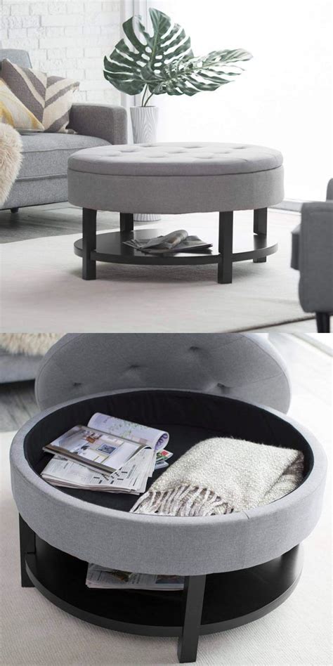Coffee table,round industrial design metal legs with storage open shelf for living room,balcony table,easy assembly. 51 Coffee Tables With Storage To Stylishly Stash Your ...