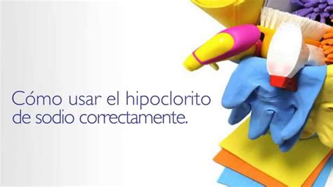 Hipoclorito De Sòdio Como Usar
