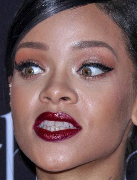Rihanna Funny Face Rihanna Funny Face Red Carpet Makeup Celeb Celebrity