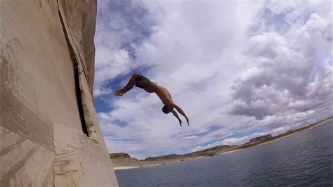Cliff Jumping At Lake Powell Youtube