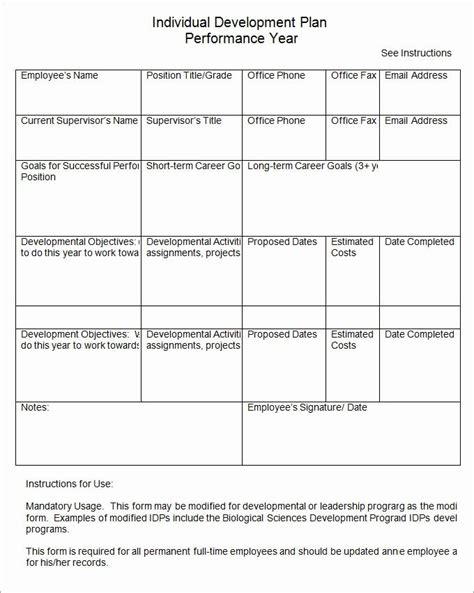 How often do you want to hold a project team meeting? Individual Development Plan Examples Lovely Individual Development Plan Template 11 Free Pdf Word