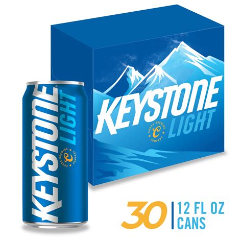 Keystone Light Lager Beer 30 Pack 12 Fl Oz Cans 41 Abv
