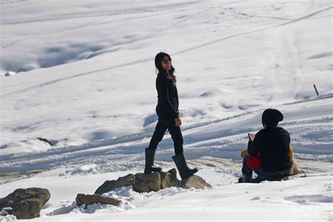 6 hours ago last updated 6 hours ago. Amid harsh weather conditions, tourists enjoying snow in ...