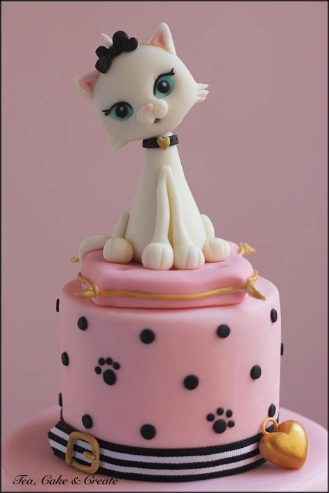 Cat Themed Birthday Cake