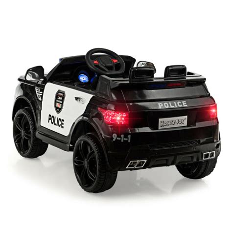 12v Kids Ride On Police Car Electric Police Vehicle W 24g Remote